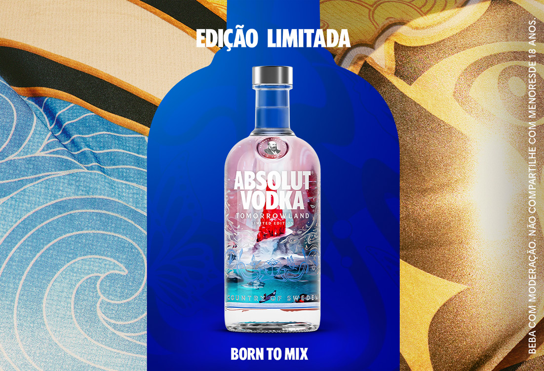 Banner Vodka Absolut Tomorrowland Orbyz Crystal 700ml