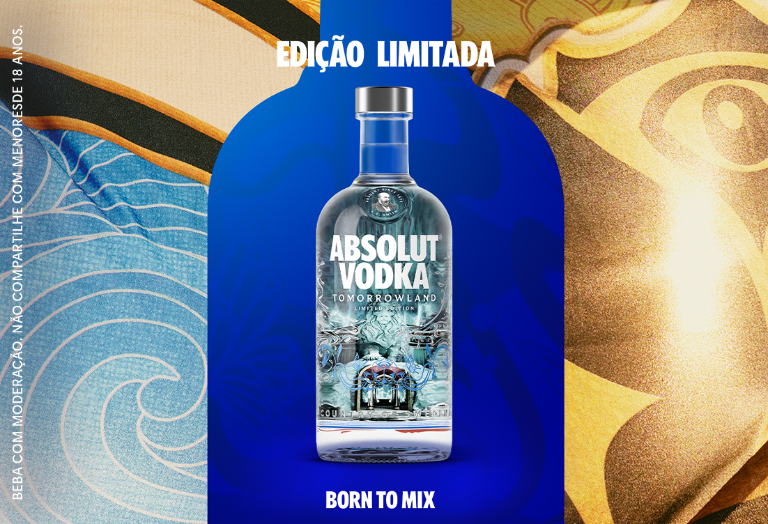 Banner Vodka Absolut Tomorrowland Orbyz Lyon 700ml