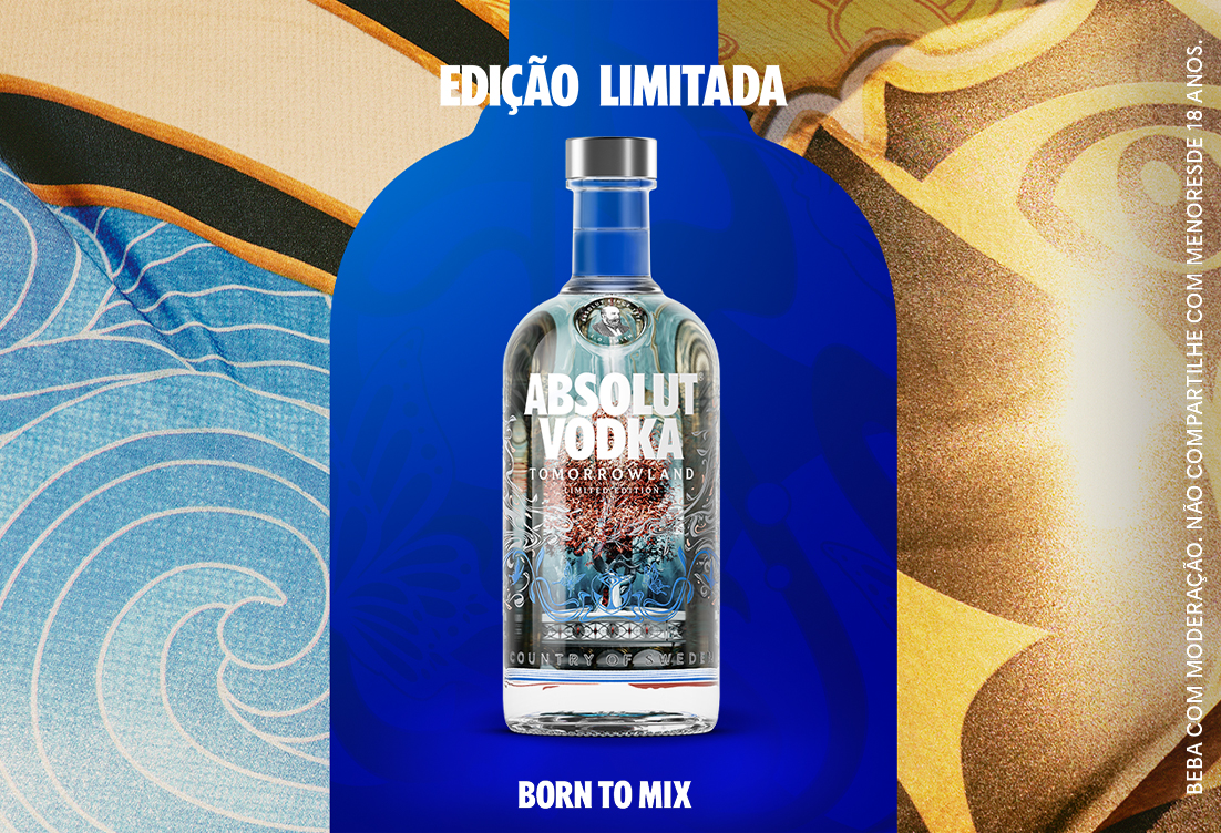Banner Vodka Absolut Tomorrowland Orbyz Tree 700ml